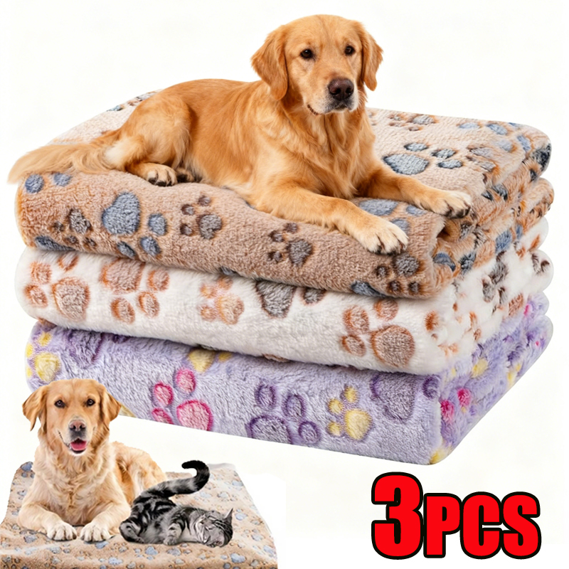 Cat Claw Bark - Pet Blanket Cute Dog Paw Print