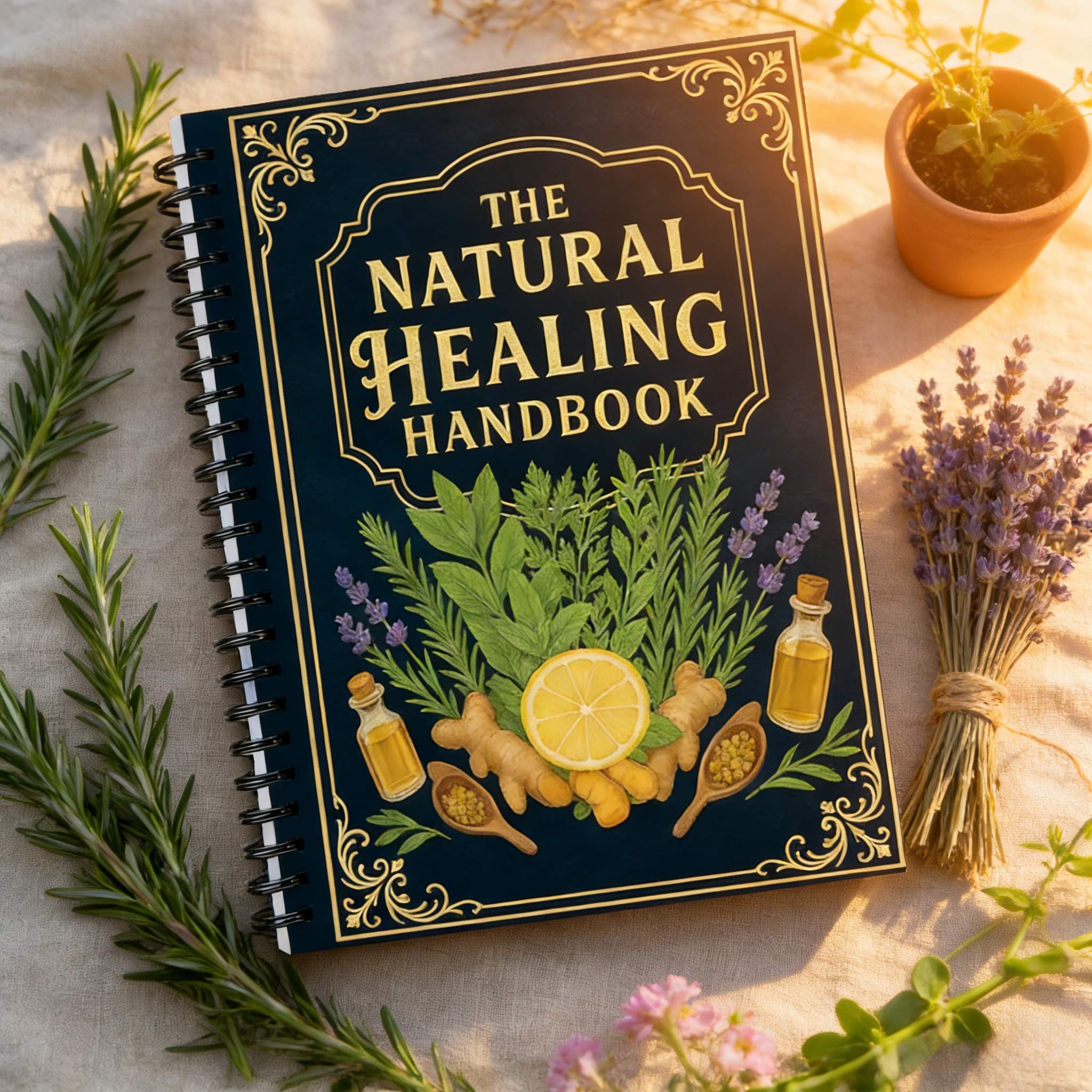 Herbal Wellness Book - Step-by-Step Herbal Recipe Book for Natural