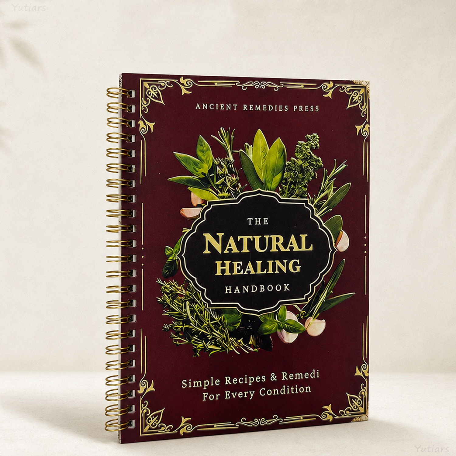 Herbal Holistic Wellness - 1Pc Natural Herbal Therapy Spiral Bound