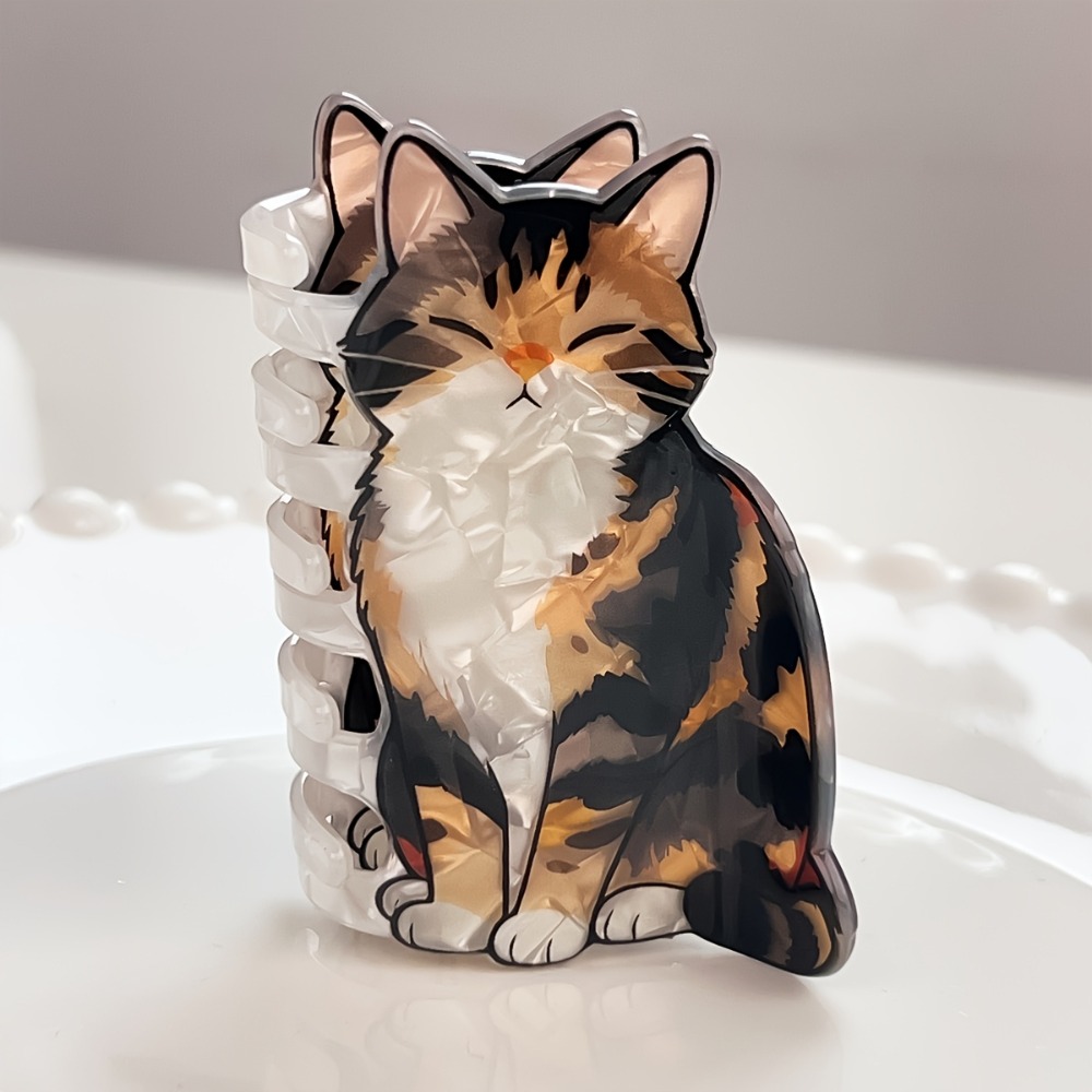 Cat Claw Bark - 1pc Versatile Cat-shaped Hair Clip, Cute