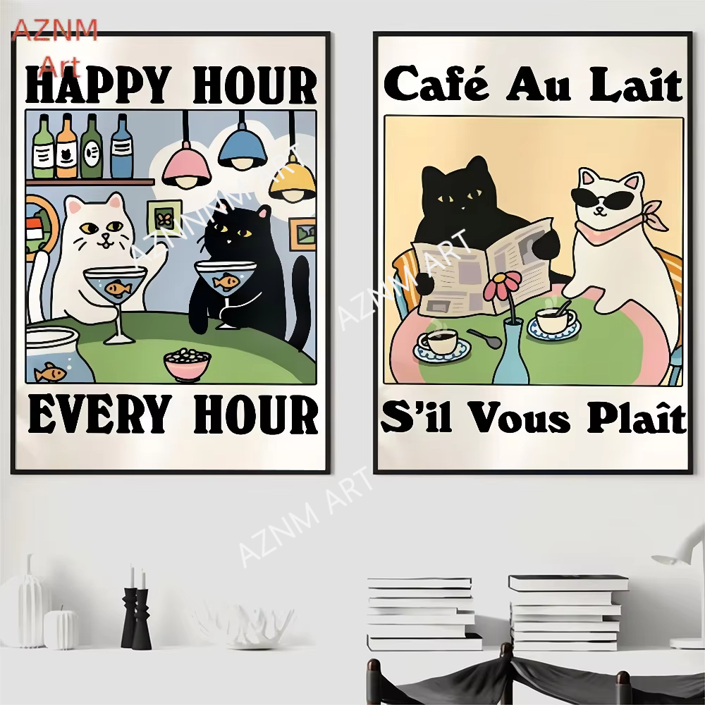 1PC Wash Your Paws Cat Poster  - Cat Claw Bark incelemesi ve fiyatı