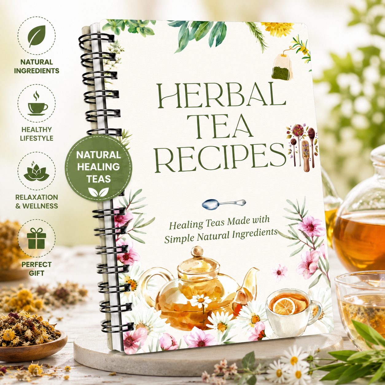 Herbal Tea Recipes Book – Natu - Herbal Wellness Book incelemesi ve fiyatı