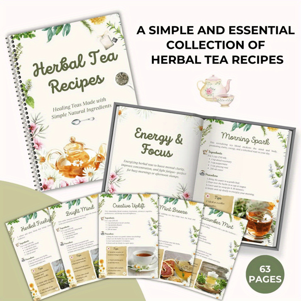 Herbal Tea Recipes Book – Natu - Herbal Wellness Book incelemesi ve fiyatı