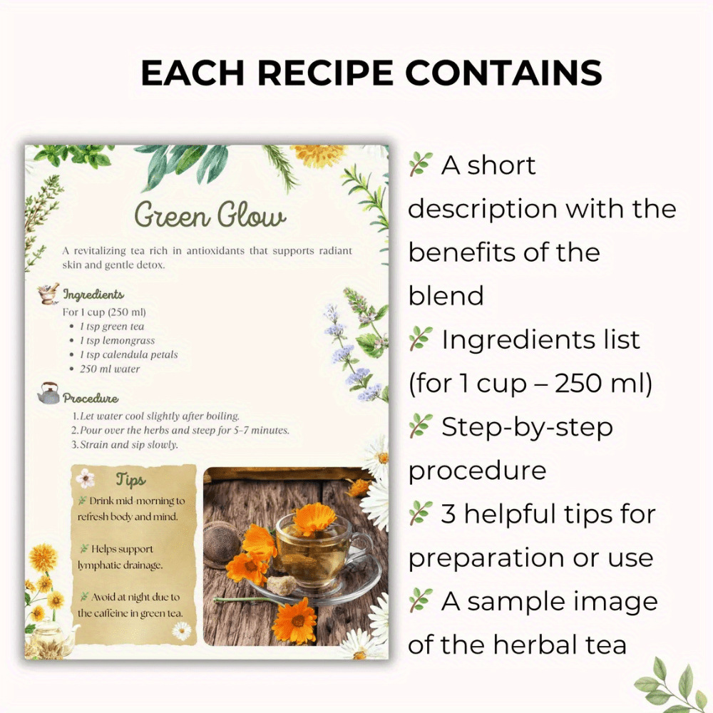 Herbal Tea Recipes Book – Natu - Herbal Wellness Book incelemesi ve fiyatı
