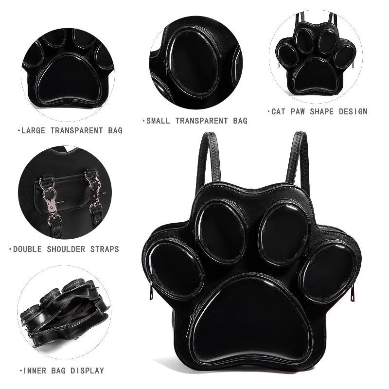 Cute Cat Paw Shape Ita Bag, PU - Cat Claw Bark incelemesi ve fiyatı