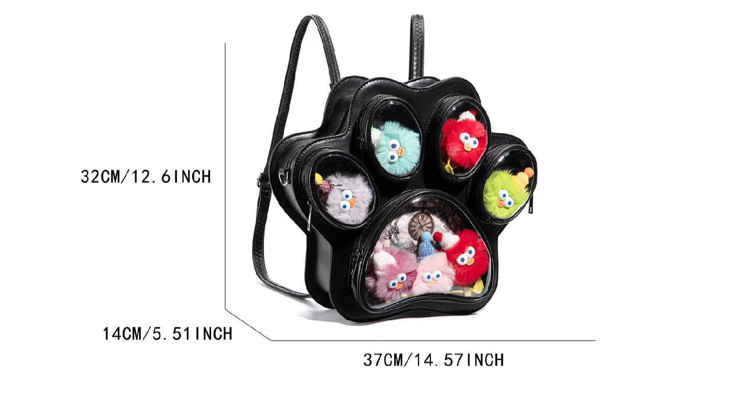 Cute Cat Paw Shape Ita Bag, PU - Cat Claw Bark incelemesi ve fiyatı