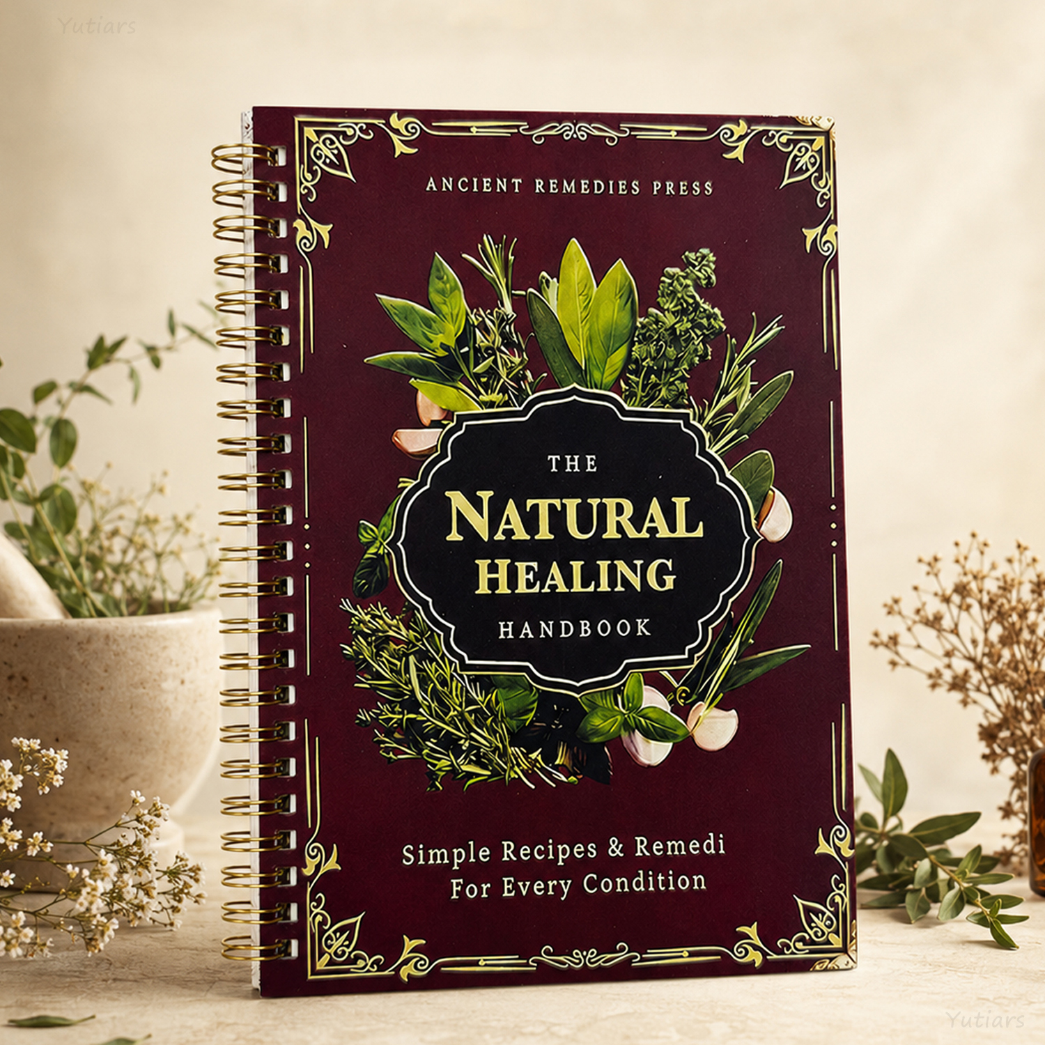 1Pc Spiral Bound Holistic Well - Herbal Holistic Wellness incelemesi ve fiyatı